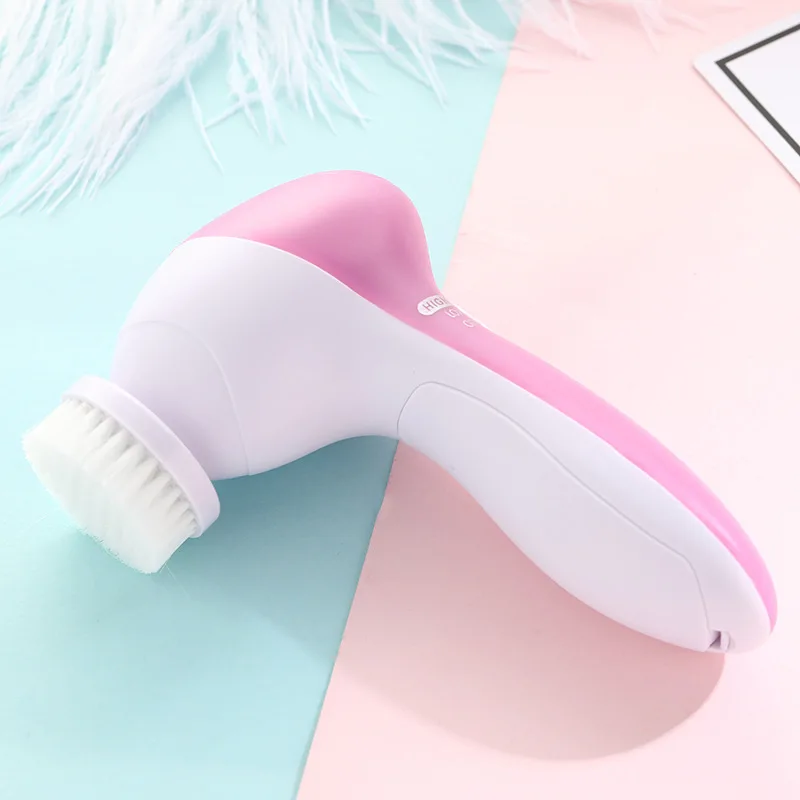 5 in 1  Face Cleansing Brush with Waterproof Facial Cleansing Spin Brush Sets