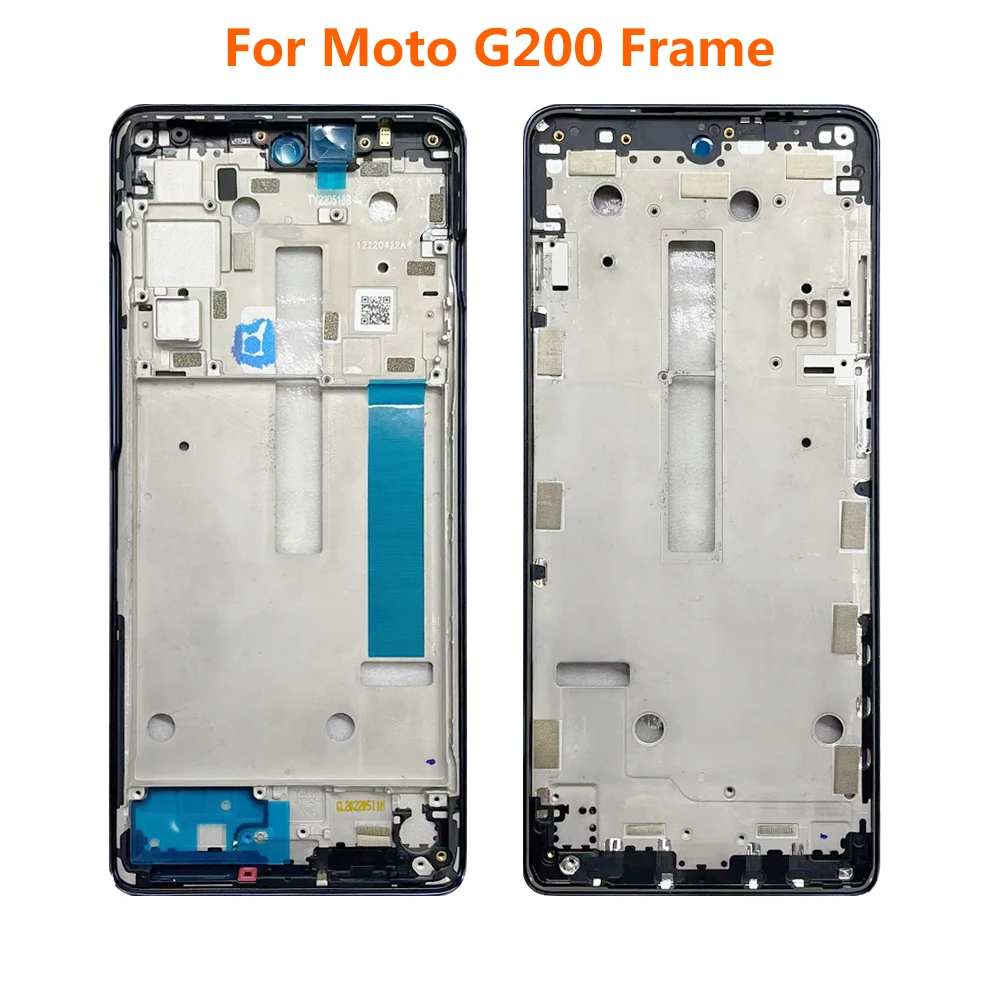 

For Motorola Moto G200 5G Middle Frame Plate Housing Board LCD Support Mid Faceplate Bezel Replacement Parts