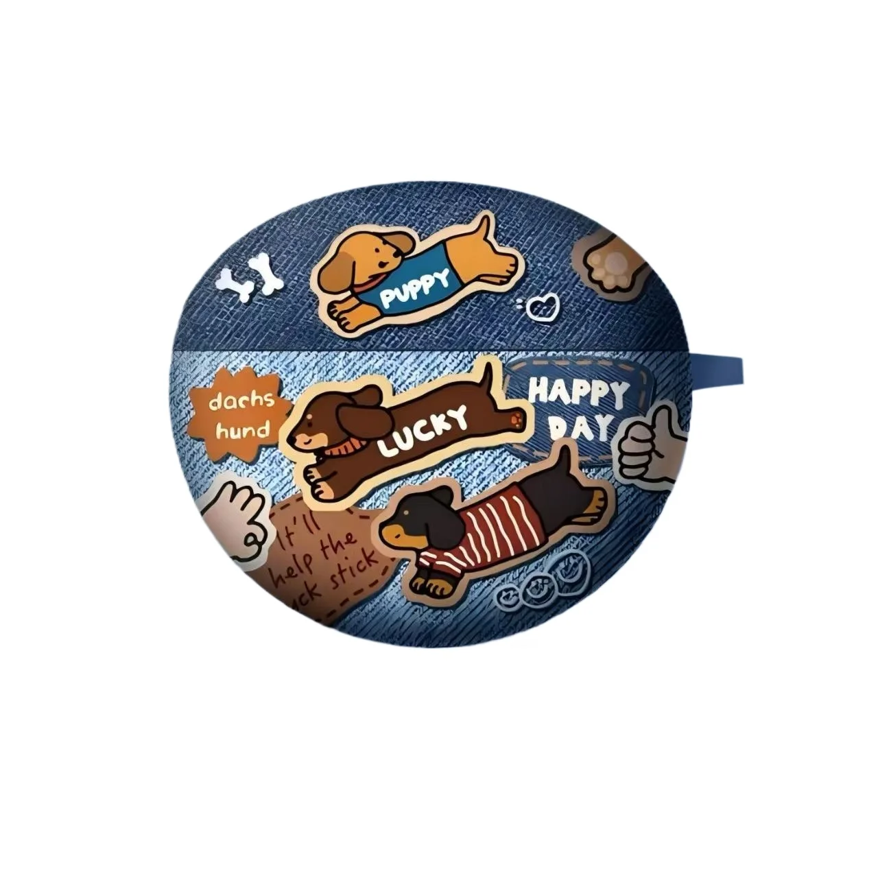 حافظة براعم الأذن لهاتف هواوي Freeclip للفتيات والأولاد، غطاء حماية كاوبوي لطيف على شكل رسوم متحركة مثيرة للاهتمام للكلاب والجرو لمشبك Freebuds