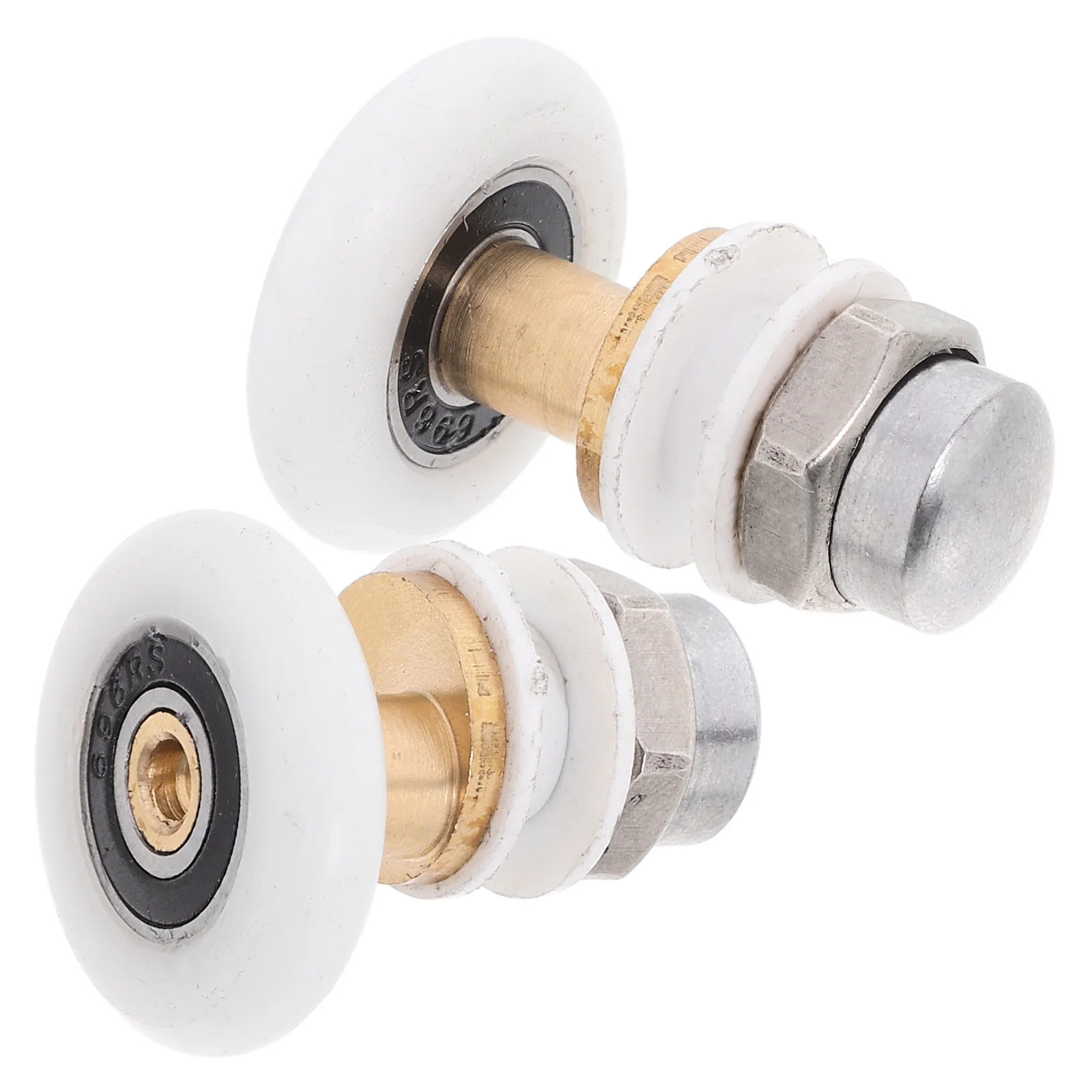 

2pcs Shower Door Rollers 25mm Wheel Durable Stainless Steel ABS Bathroom Sliding Door Hardware Parts Screen Pulley Glass Set
