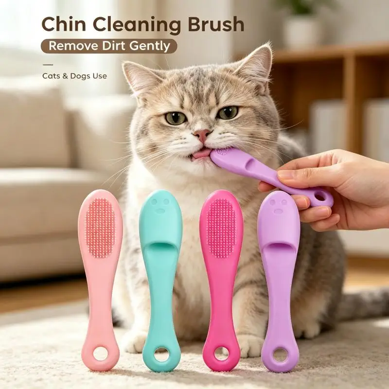 Soft Silicone Pet Finger Brush Dog Cat Tear Stain Remover Toothbrush Oral Dental Multifunctional Grooming Supplies Dog Care Tool