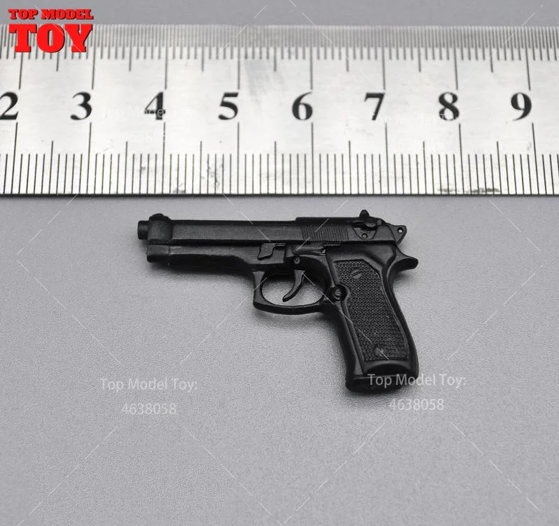 ブルースウィリス武器モデル,アクションフィギュア,シーンアクセサリー,クラシックブラック,12インチ兵士,ボディ人形,1/6スケール,m92f