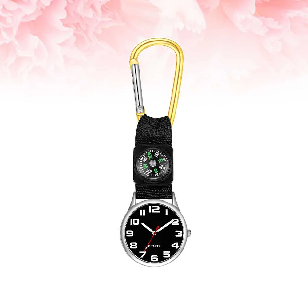 Reloj de enfermera de montañismo, reloj de bolsillo Simple amarillo de doble uso para deportes al aire libre, reloj de moda para personal médico