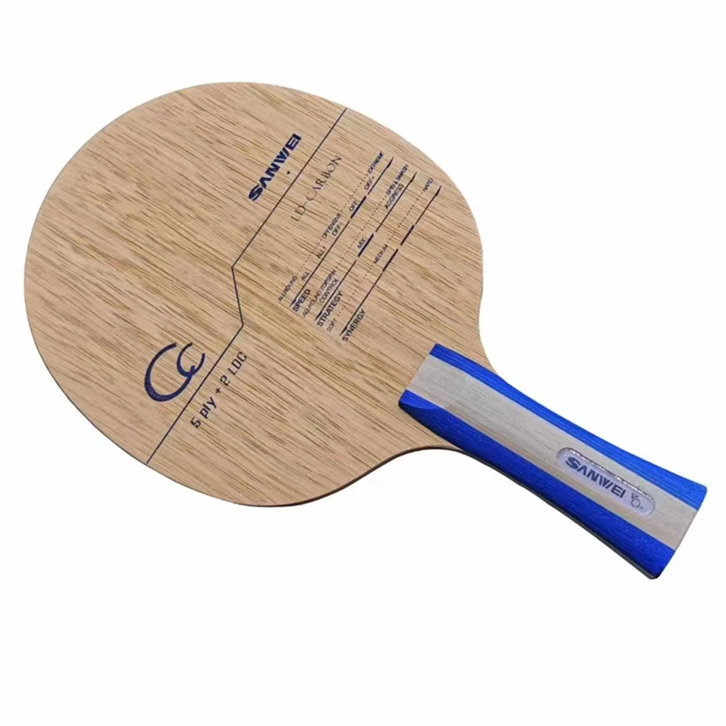 SANWEI CC Carbon 502E 5 Ply Wood+2 Carbon OFF++ Training Original SANWEI Table Tennis Blade Ping Pong Racket Bat Paddle
