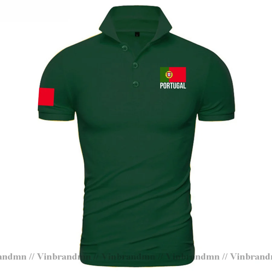 Portugal Flag Polo Shirts Men Classic New Hip Hop Polo Shirt Socceres Jersey Footballer Tracksuit Nation Portuguese Flag PT Tops