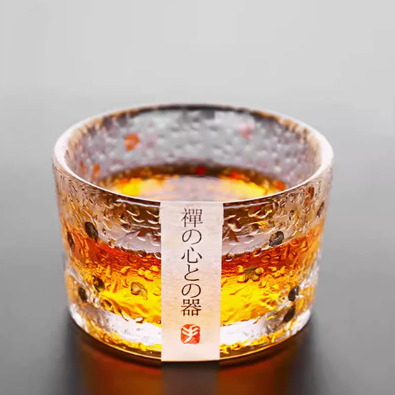 Japanese style Fuji Mountain glass cup, fashionable rock glass, heat-resistant glass, water cup,coffee cup, red wine whiskey cup