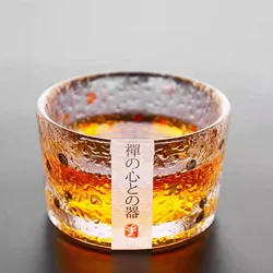Japanese style Fuji Mountain glass cup, fashionable rock glass, heat-resistant glass, water cup,coffee cup, red wine whiskey cup