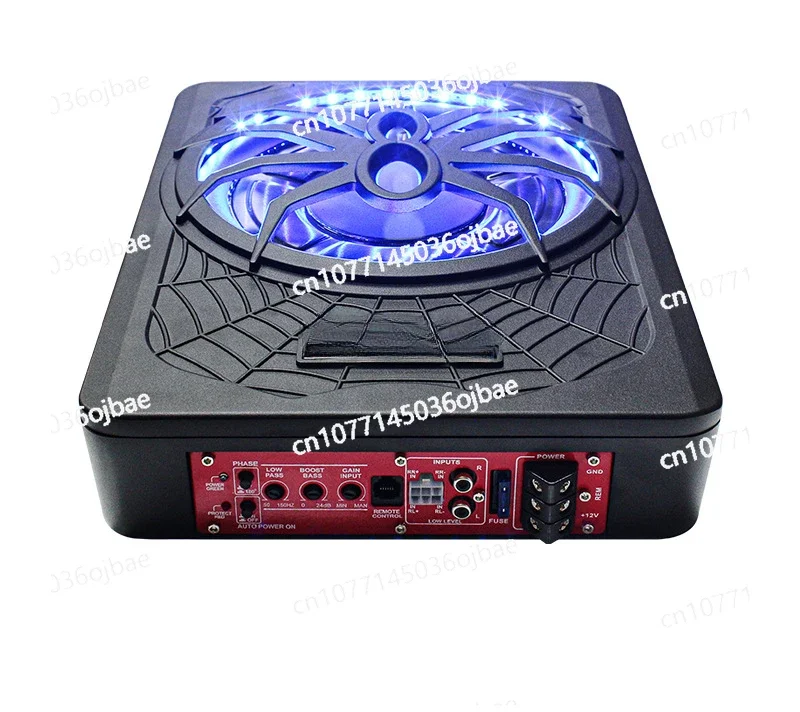 Car Audio Modified Spider with Light 10-inch High-power Active Car Ultra-thin Subwoofer