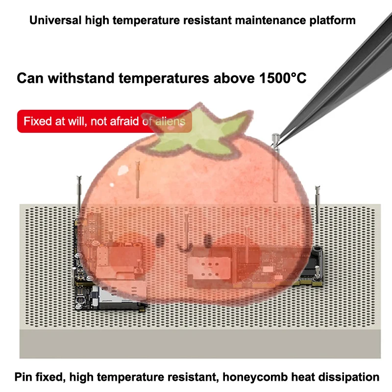 18 تصاميم هيكل دعم مقاوم للحرارة PCB رقاقة IC إصلاح دبوس الربط مكتب أدوات إصلاح الهاتف المحمول