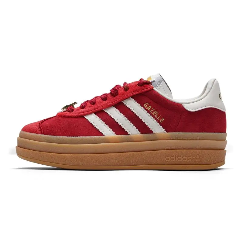 

Женские кроссовки Adidas Trefoil, легкая модная повседневная обувь, красные низкие кеды Kj4293