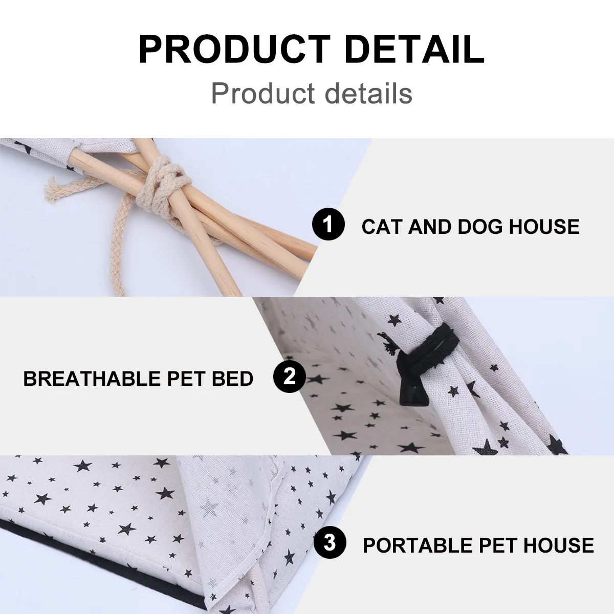 Pet Tent Dog Kennel Rabbits Outdoor Cat Cage Kitten Toys Breathable Bed and House Portable