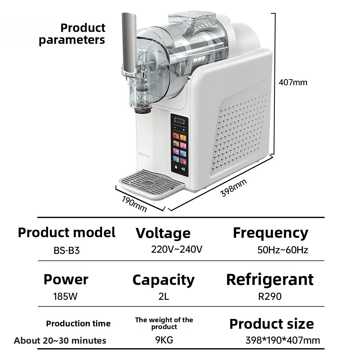 Commercial Food Beverage Smoothie Slushie  Ice Slash Puppie Slurpee Frozen Making Slushy Maker Slush Machine - view 5