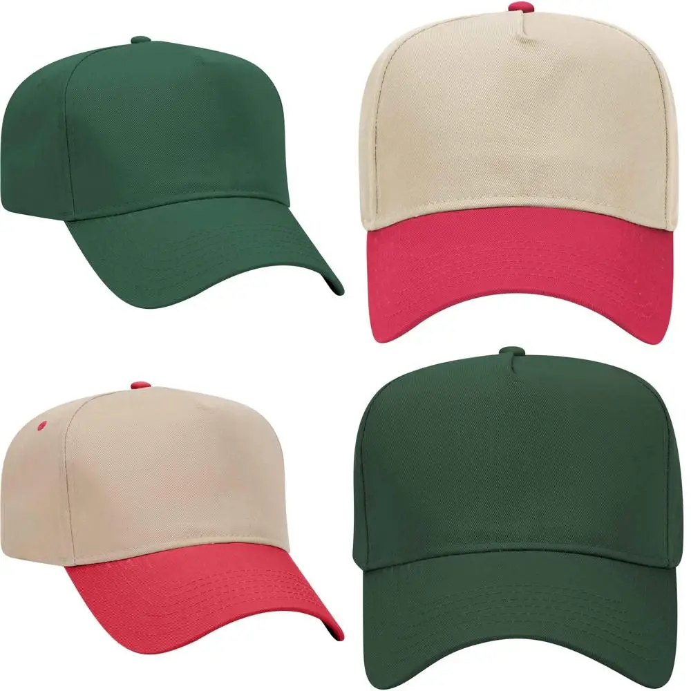 قبعة متوسطة المستوى مكونة من 5 ألواح للبيع بالجملة، 12 عبوة، قبعة بيسبول كلاسيكية، متينة وأنيقة، مثالية لرياضات الفريق والرياضات الخارجية