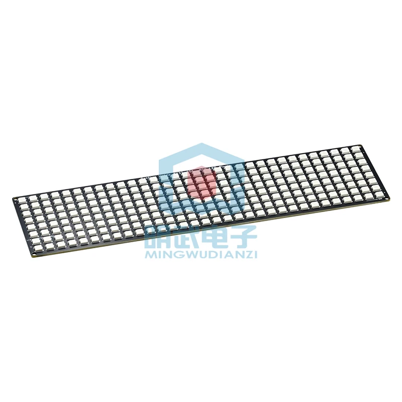 WS2812 Built-in 256-Bit Full-Color Drive Color Light 8*32 5050 LED Light Board RGB Development Board Verification