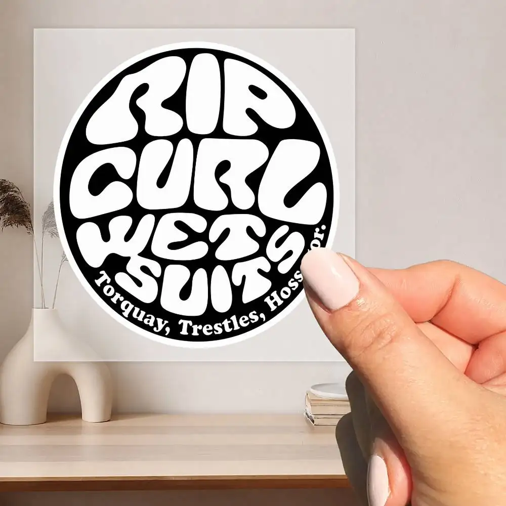 Fashionable sports Ripcurl Waterproof stickers for decorating car windows motorcycles and computers.