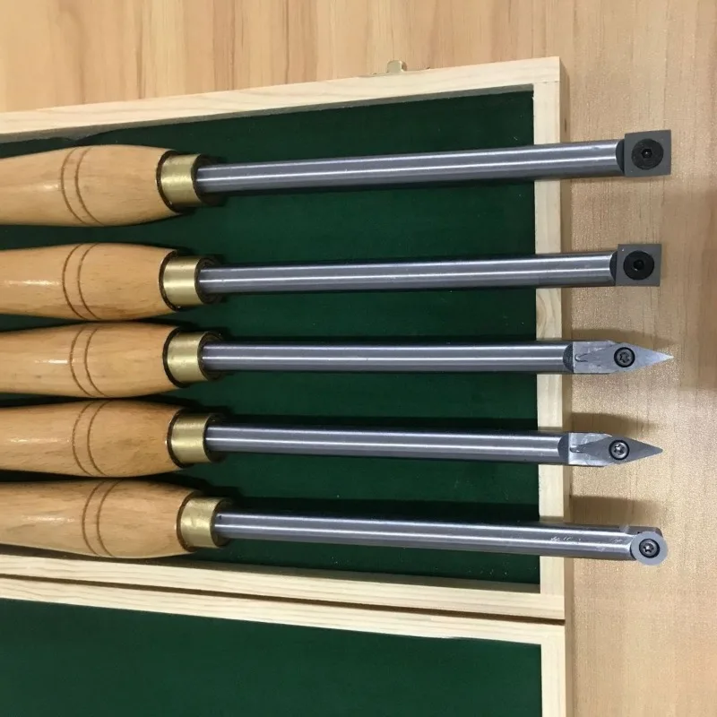 Handheld Alloy Wood Lathe Chisels Indexable Cutter Head Round Handle Tools DIY Woodturning Lathe Chisels Woodworking Tool