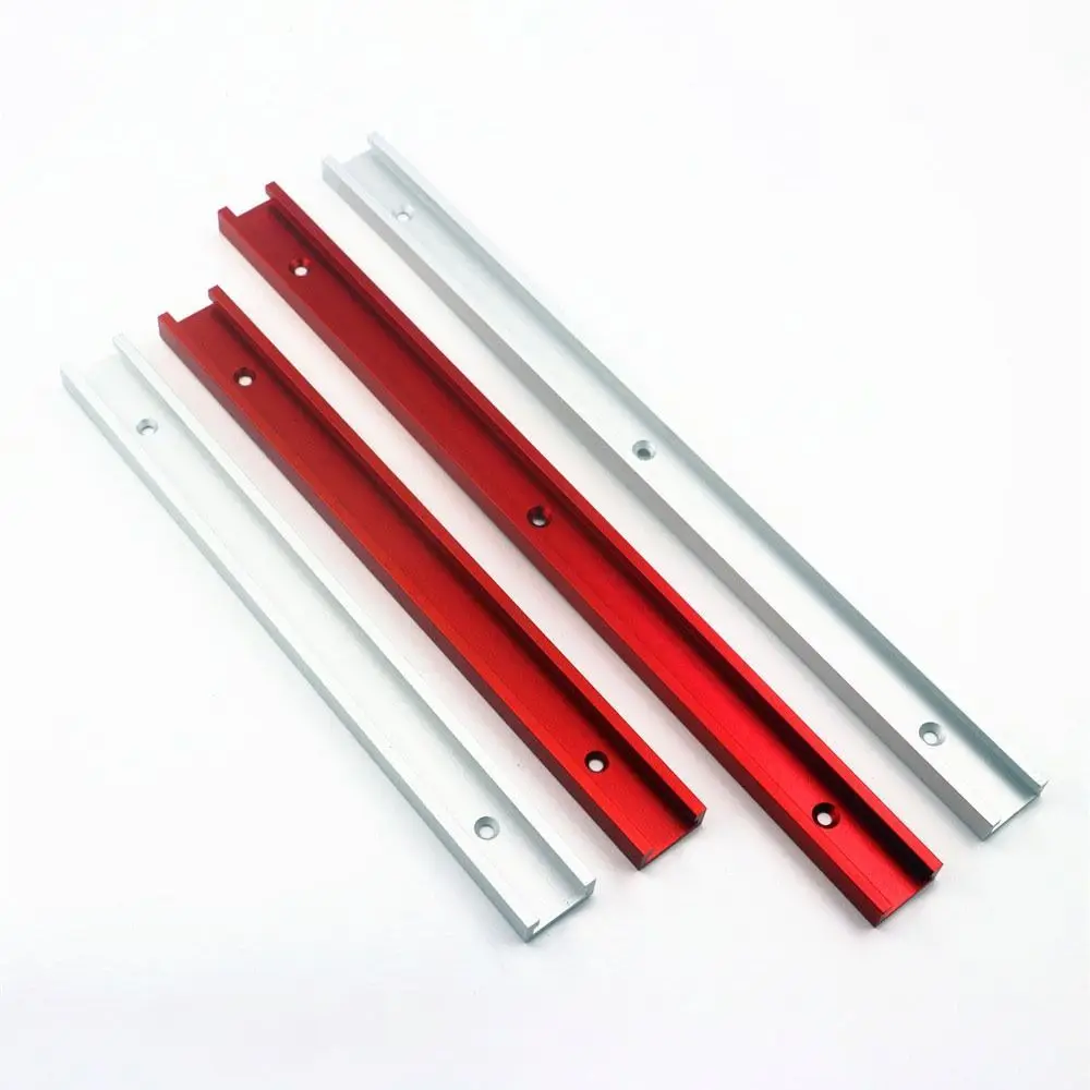 1Pc 300-600mm 30 Type T-Slot Track T-Track Woodworking Bench T Slot T Slider Fixture Slot Slide Aluminium Alloy Slide Guide Rail