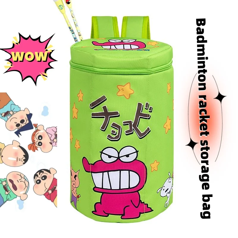 

New Crayon Shin-chan Anime Peripherals Personalized Creative Badminton Racket Storage Bag High-Value Large-Capacity Backpack