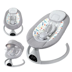 Chaise à bascule électrique pour bébé, lit pour bébé, berceau pour nouveau-né, balançoire dominante