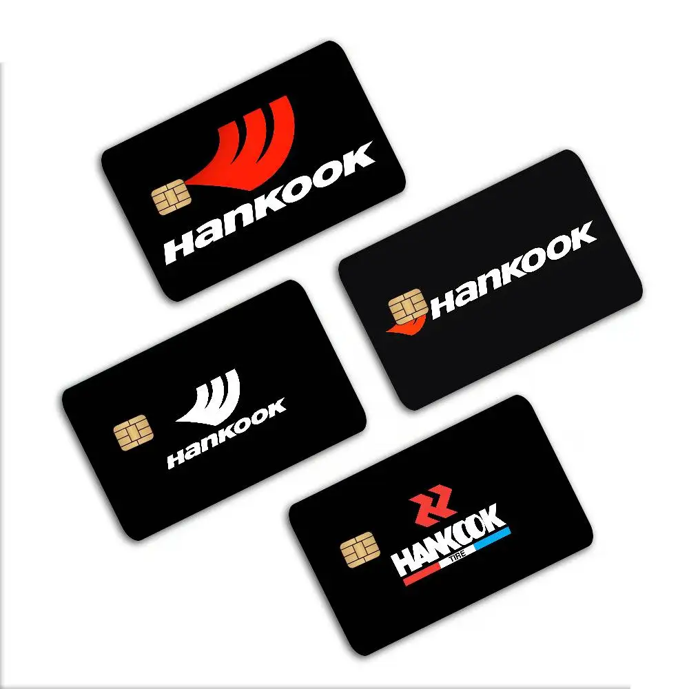 Hankook Logo 2024 Anime Cartoon Skin Stickers Film Tape Case for Big Credit Debit Card Front Side