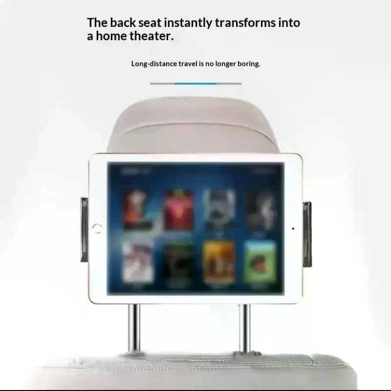 

Universal Car Headrest Tablet Mount Holder 360 Degree Rotating For Pad Stand Auto Rear Seat Pillow Bracket Travel Portable