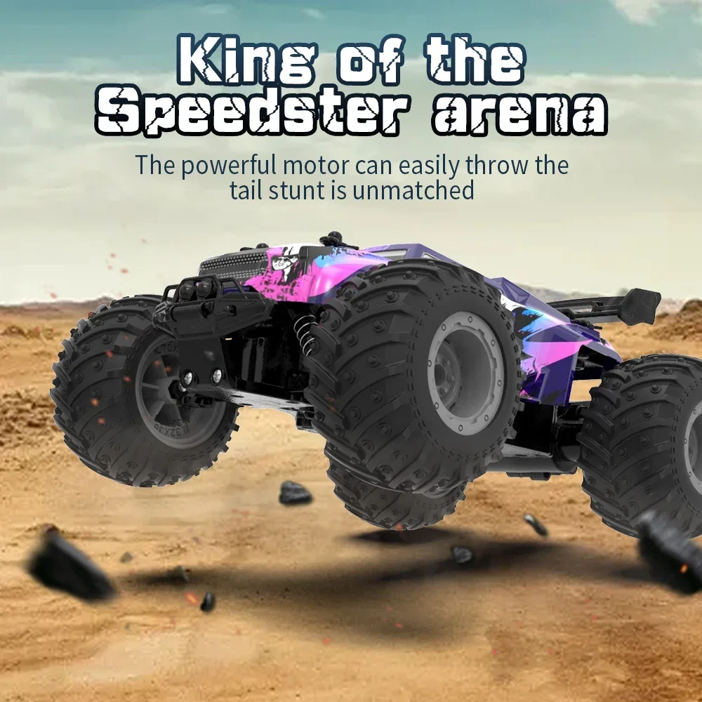 รถบังคับวิทยุ JJRC Q175 ขนาด 1/18 ความถี่ 2.4GHz ความเร็วสูง 15 กม./ชม. รถออฟโรดบังคับวิทยุพร้อมไฟ LED ของเล่นรถบรรทุกออฟโรด ของขวัญสำหรับเด็ก