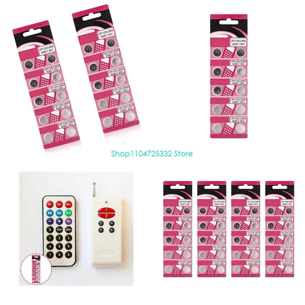 

P5EA, 10/20 шт. AG8 LR1120, компактные и долговечные батарейки AG9 для различных устройств с низким энергопотреблением, диаметр