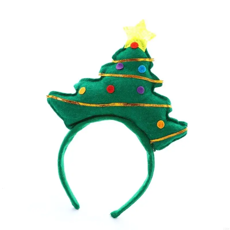 Festival Fabric Hairband Christmas Tree Decoration Fashion Hair Accessories For Kids Adults Holiday Event And Costumes Y166