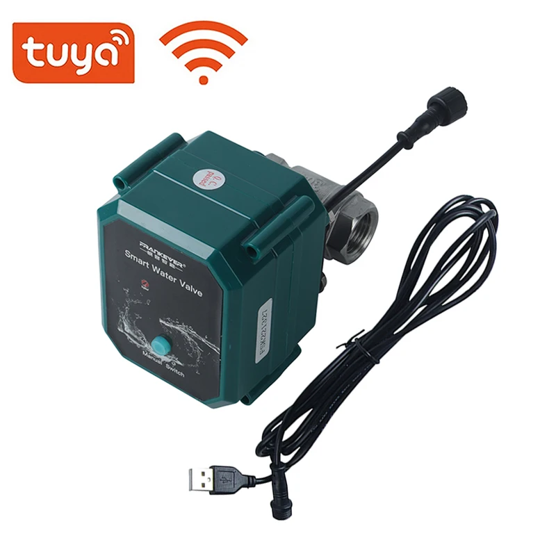 

Уникальный клапан Tuya WIFI SS304 из нержавеющей стали DN15 DN20 DN25 Клапан для орошения Водяной клапан Tuya Smart App Control Объем расхода воды