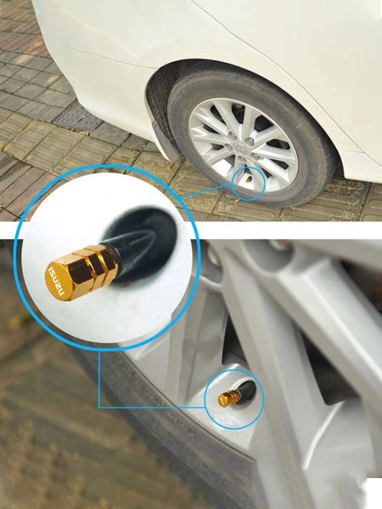 Bouchons de tige de Valve de pneu, pneus décoratifs pour Isuzu D-MAX D MAX Dmax I II PANTHER ASCENDER 4X4 WFR VAN NFR ATV TROOPER, accessoires