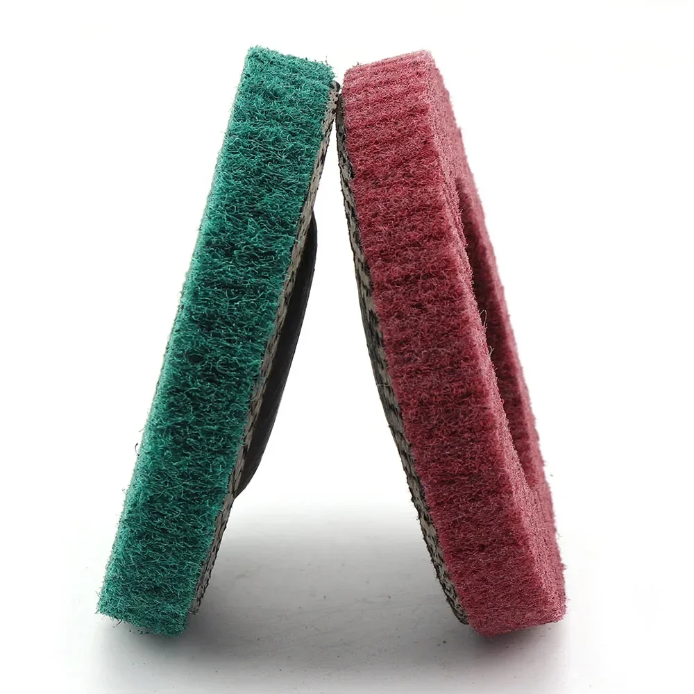 125 مللي متر ألياف النايلون رفرف إطارات لامعة القرص 5 بوصة غير المنسوجة طحن عجلة معدنية الخشب الدورية طحن عجلة لطاحونة الزاوية