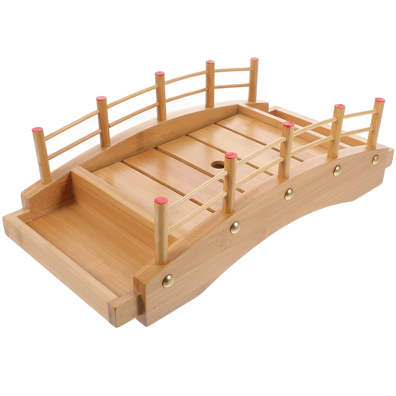 

Bamboo Sushi Platter Large Capacity Japanese Style Dinner Plate Tray Bridge Tableware Food Presentation