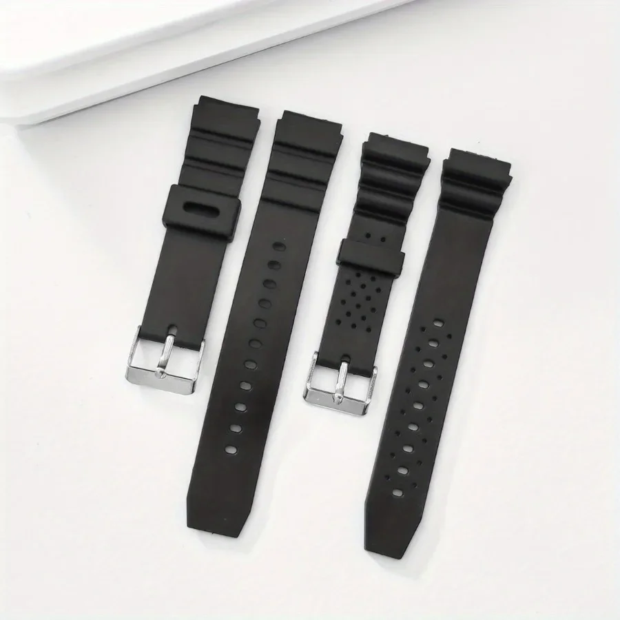 Rubber Watch Strap Electronic Wristwatch Band Sports Diving TUP Watch Strap 18mm 20mm 22mm 24mm