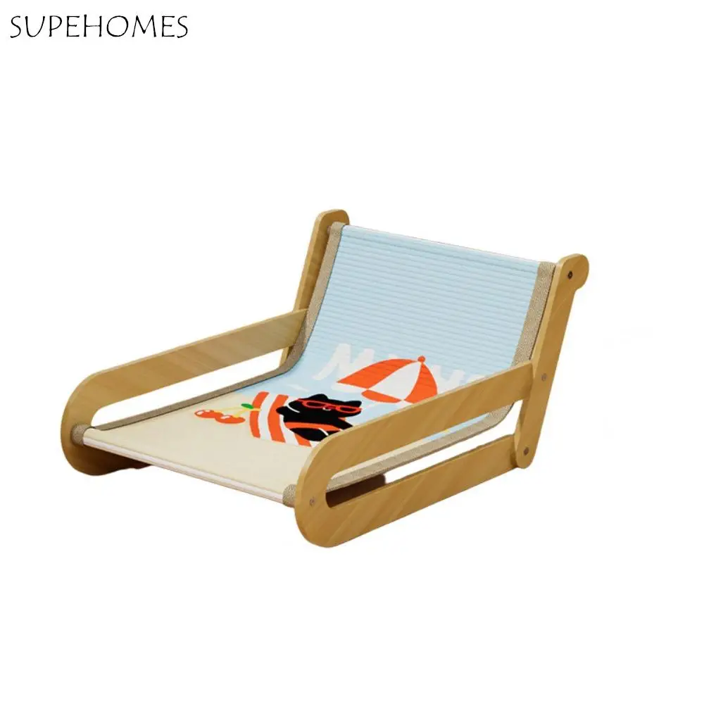 

Universal Wooden Pet Sofa Bed Wear-Resistant Removable Cat Scratcher Cartoon Cat Scratch Board for Cats and Dogs