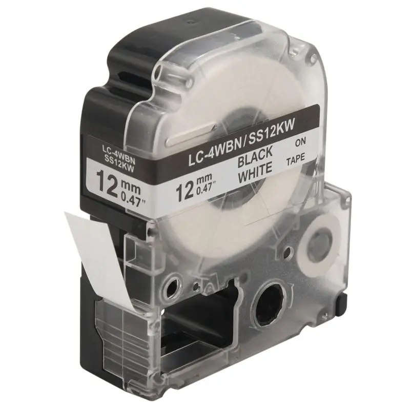30 Pack Replace LK-4WBN LC-4WBN9(SS12KW) Label Tapes For Epson Labelworks LW300 LW400 LW500 LW700 Black On White