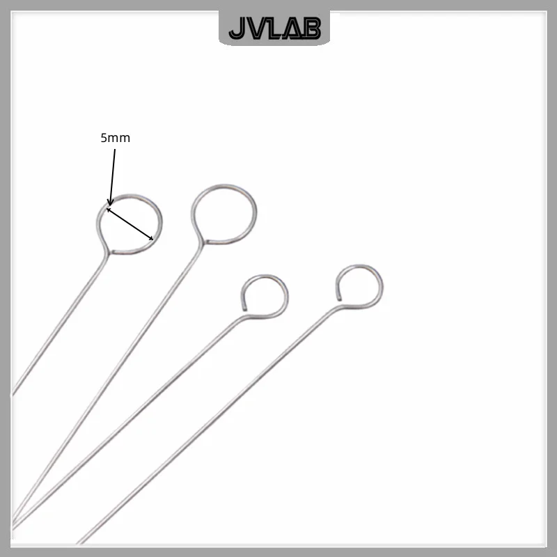Nickel Chromium Inoculating Loop Nickel Chromium Stick Inoculation Ring Flame Reaction Rods Diameter 1mm/2mm/3mm/4mm/5mm 10 / PK