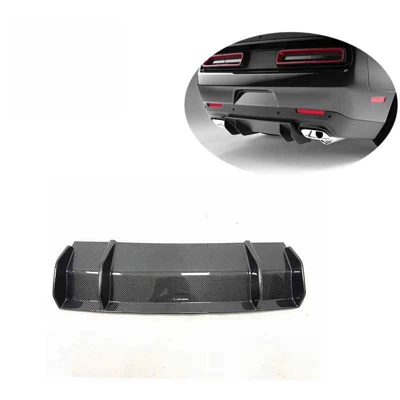 

Carbon Fiber Rear Bumper Lip Diffuser Lip for Dodge Challenger Hellcat 2015-2019