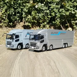 Diecast 1:43 Scale FUSO SuperGreat Container Truck Alloy Car Model Collection Souvenir Display Ornaments