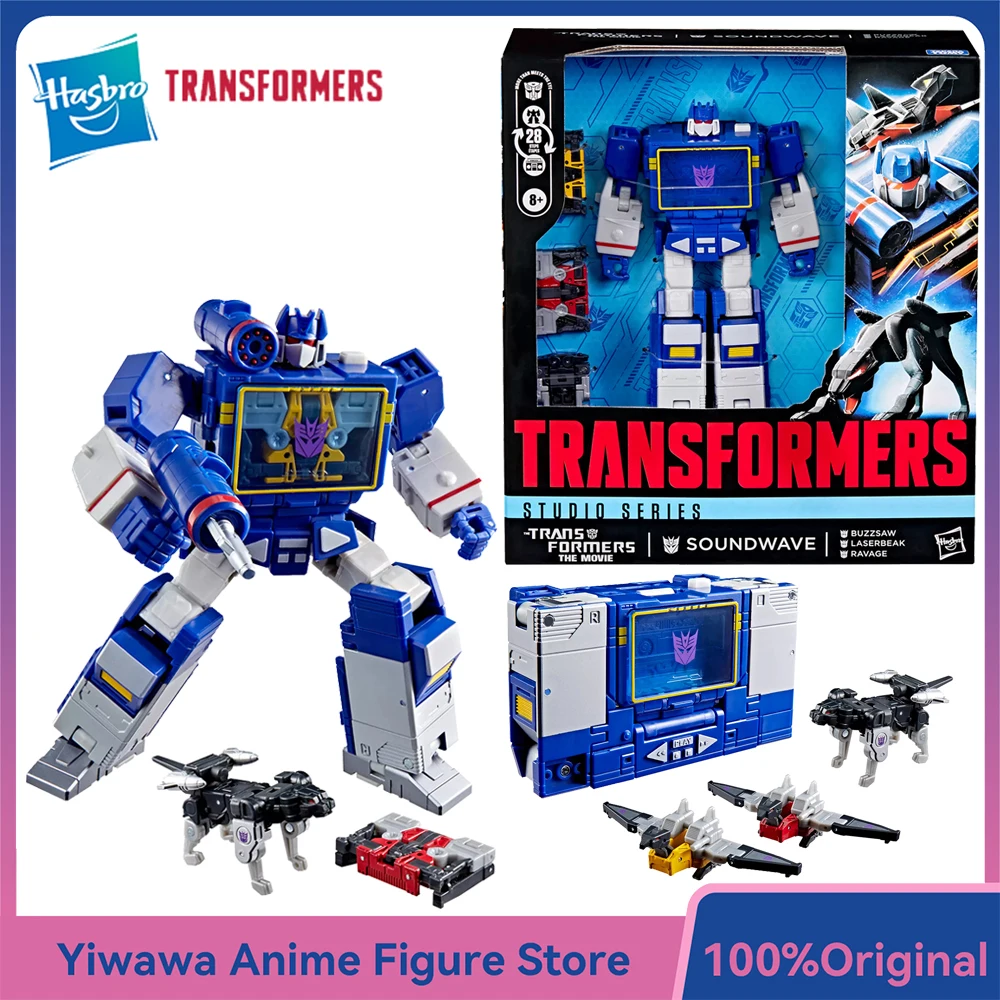 Originele NIEUWE Hasbro Transformers Studio Serie SS86 Soundwave (De Film) 16.5 cm Leader Class Action Anime Model Figuur Speelgoed