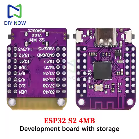 ESP32 S2 Development Board esp32 Mini WiFi IoT Development Board Based on ESP32-S2 FN4R2 ESP32-S2 4MB Flash Type-C with Storage