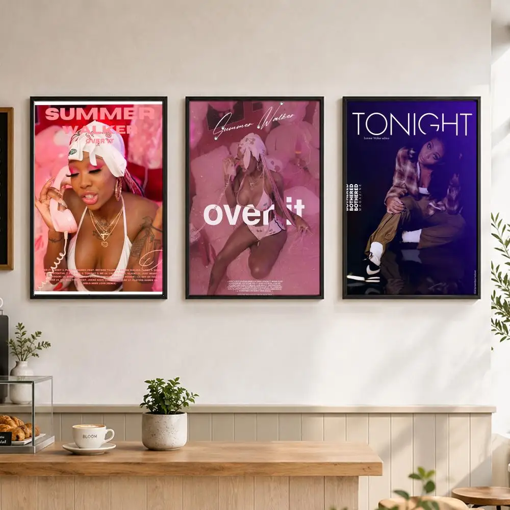 Rapper SSummer Walkered Poster  Poster, Wall Decor Art Print, Abstract Wall Decor Art Print for Living Room