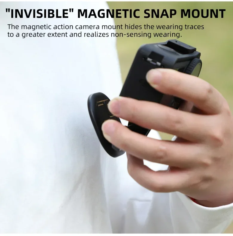 تثبيت كاميرا الحركة المغناطيسية ، حامل الرقبة ، صندوق الهاتف ، قوس التحرير ، مناسب لـ Insta360 X3 ، X2 ، Gopro11 ، Mini ، DJI ، Action3