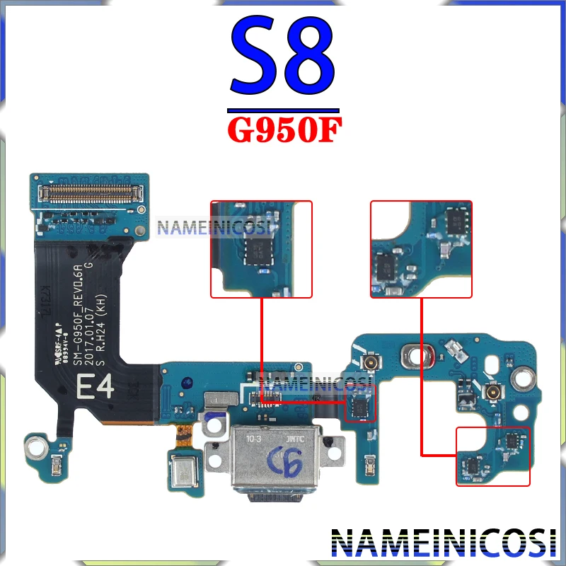 Usb Dock Charger Port for Samsung Galaxy G920 G925 G930 G950 G955 G960 G965 F U S6 S7 S8 S9 Edge Plus + Charging Board Module