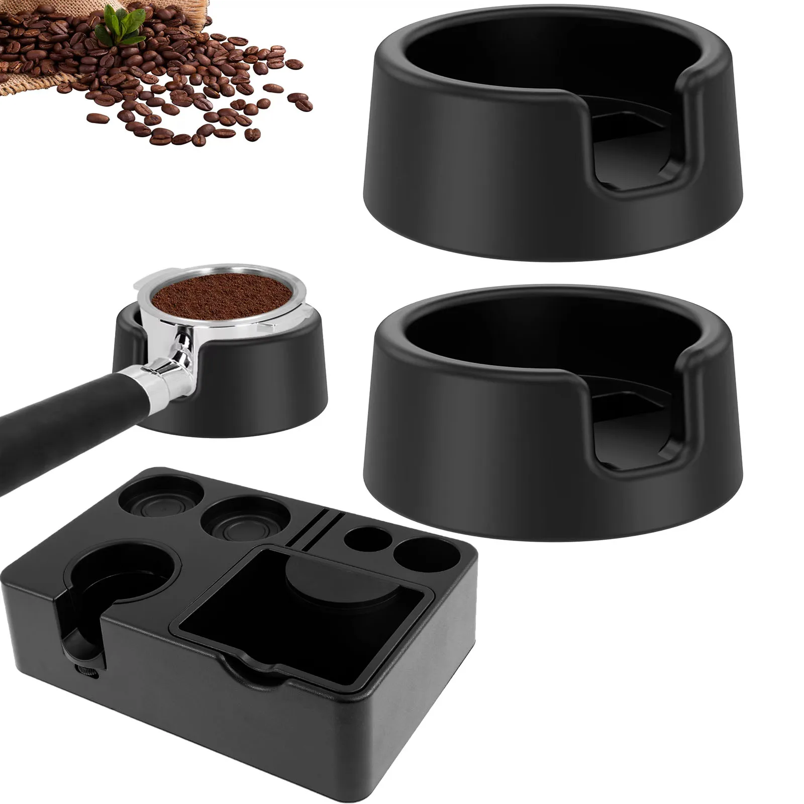 

New Coffee Tamper Base for ES601 Espresso Machine Anti Slip Silicone Portafilter Holder Improves Tamping Stability Cafe Machine