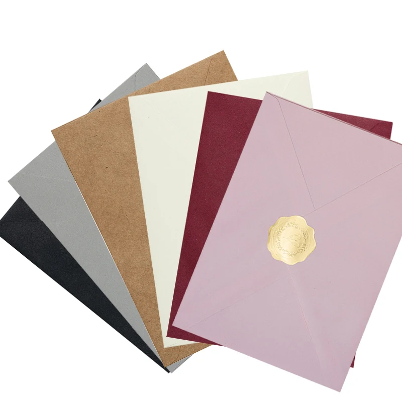 

Envelope Kraft Blank 120g Paper 50pcs 18x13cm Business Supplie Postcard Giftbox Packaging Storage Wedding Invitations Stationery