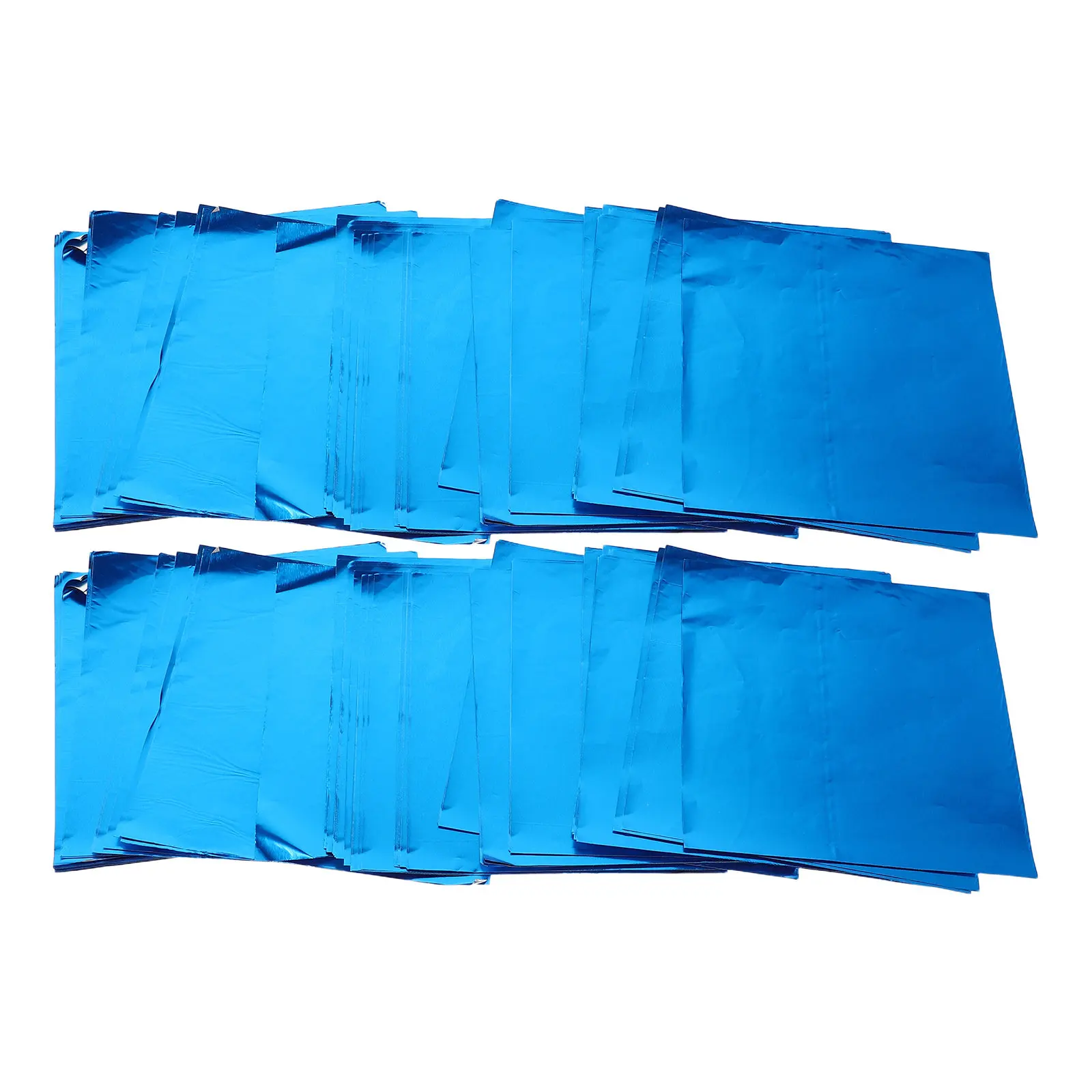 500 Piezas de Envoltorios de Aluminio para Dulces, Láminas Cuadradas Metálicas para Chocolates, Caramelos, Piruletas, Envoltorios para Dulces para Fiestas y Días Festivos