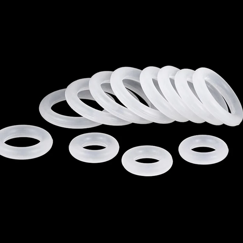 

10Pcs O Ring Sealing Washer ORing Red Rubber Thickness 6mm OD28-100mm Heat-Resistant Food Grade Silicone O-Ring