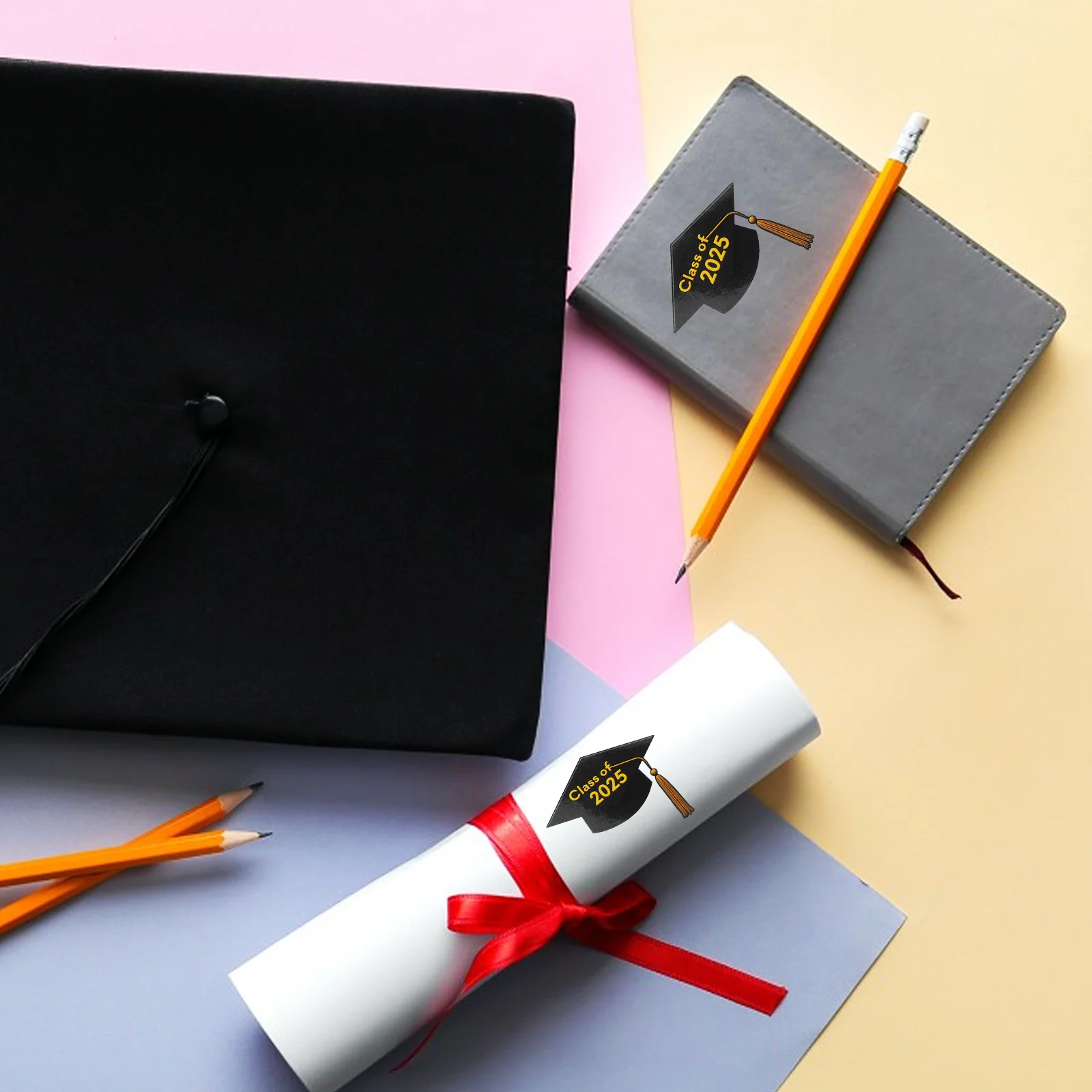 24 قطعة من ملصقات موسم التخرج ملصقات غطاء غراد إبداعية ذاتية اللصق لزجاجة مياه لتزيين الحفلات #2