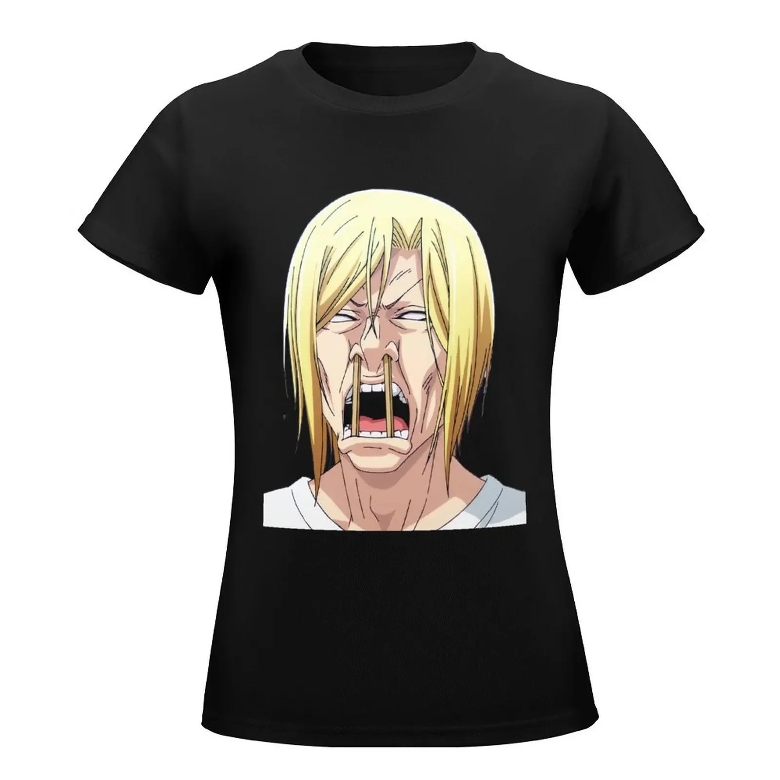 Grand Blue Anime Funny Face T-Shirt funny korean fashion cropped t shirts for Women