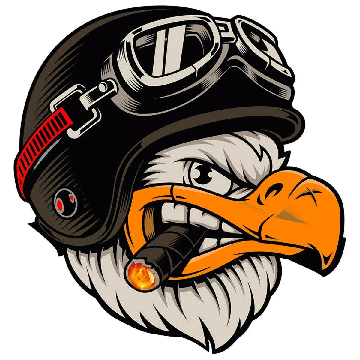 Personalisierter Aufkleber, Motorradaufkleber, AMERICAN EAGLE HELMET, Außenteile, wasserfeste Vinyl-Aufkleber, Autozubehör, Produkte